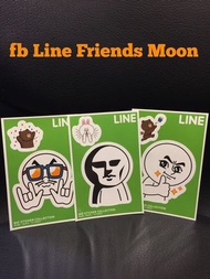 Line Friends Moon 貼紙 @$6