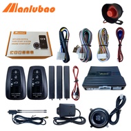 Manlubao 6-B Premium Version PKE Car Alarm System Keyless Entry Remote Start Push Button Start System 12V Universal Keyless Alarm System