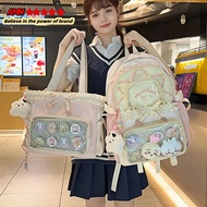 Schoolbag Female High-value Student Backpack Ballet Lace Pain Bag233102