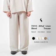 RWYA - Althaf Linen Loose Pants | Men's Linen Trousers