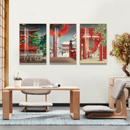 Mural Japanese Style Sushi Restaurant Elegant Asakusa Guanyin Temple Cuisine Izakaya Izakaya Decorat