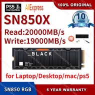 Brand BLACK SN850 RGB NVMe M2 SSD 500GB 1TB 2T 4T Internal Gaming Solid State Drive with Heatsin Game Drive For PS5 PC