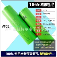 Bateri surata Sony VTC6 18650 3000mAh US18650VTC6 30A bateri lithium mesin penyedut habuk