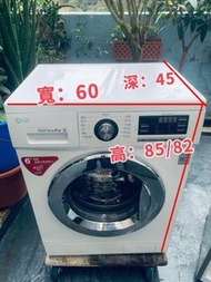 前置式洗衣機 簿身LG(6kg, 1000轉/分鐘) WF-N1006MW 可櫃底/嵌入式安裝 二手電器 #大減價 #香港網店 #香港二手 #雪櫃 #洗衣機