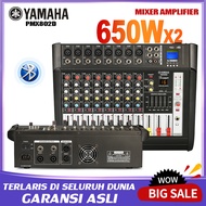 Mixer Audio Profesional YAMAHA PMX802D 8 sound strip built-in 650 watt power amplifier*2 saluran 16DSP Layer 2 Equalizer Mendukung pemutaran Bluetooth/USB/MP3/PC Peralatan bernyanyi luar ruangan KTV