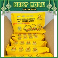 BORONG DIRECT KILANG 💗 Baby Wet Wipes Tisu Basah Wet Tissue With Cover with NO Alcohol (10Packs/Box)