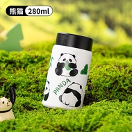 Cốc Nước Giữ Nhiệt Hình Gấu Trúc Dierbell 316 Bằng Thép Không Gỉ Di Động Cao Cấp Phong Cách Học Sinh