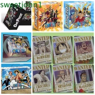 SWEETJOHN One Piece Collection Cards, Anime One Piece Trading Game TCG Booster Box Game Cards, TCG Luffy Sanji Nami Rare One Piece Booster Pack Children Game