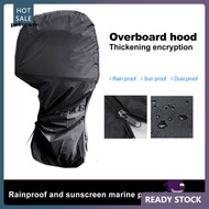 QCA Outboard Engine Cover with Zipper Waterproof Outboard Motor Cover Universal Fit Engine Protector for Boat Uv-resistant Zipper Cover