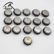 Suitable for Otis Xizi Otis Elevator Button Round Stainless Steel Braille Button BR32BR32A(B) Blue W