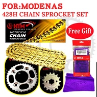 428HDG-122L CT115 CT 115 CT115S MODENAS SPROCKET SET HTM