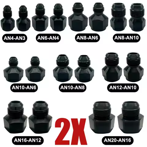 2X AN3 AN4 AN6 AN8 AN10 AN12 AN16 AN20 Female To Male Adapter Reducer Expander Fitting Oil Cooler Co