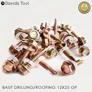 Baut Baja Ringan Drilling Sekrup Roofing Galvalum 12x25 Putih