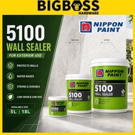 Nippon Paint 5100 Wall Sealer Exterior Primer Sealer Undercoat Paint  5L 18L
