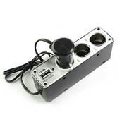 Car accessories Usb 3 holes Car Charger 3 plug lighter