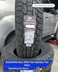 265/60R18 Arivo Terramax ARV PRO AT With Free Stainless Tire Valve