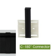 H100mm Aluminium Profile Baseboard Milky Cover Channel Diffuser Suface Mounted Wall Floor Corner Ski