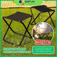 Gofun Mini Portable Camping Fishing Picnic Multifunction Outdoor Bench Free Pouch 200Kg