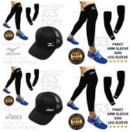Volleyball Hat Package Leg Sleeve Volleyball And Arm Sleeve Volleyball Mizuno Logo 3 in 1 Package Vo