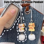 2/4Pcs Cute Cartoon Cat Keychain - Kawaii Animal Hanging Ornaments - Kitten Phone Chain - Fashion Ac