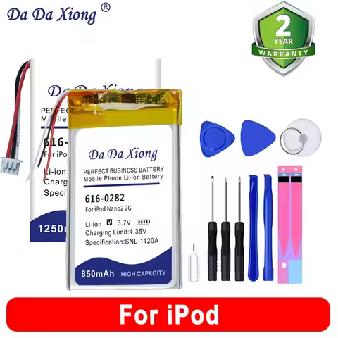 High Capacity Battery For iPod Classic Video Thin 3 3G Nano2 2G 5th 5.5 6th 7th Mini EC003 EC007 30G