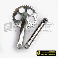 36T Silver Chrome Steel MTB Federal Fixie Commuter Bike Crank Crank Fixie Crank