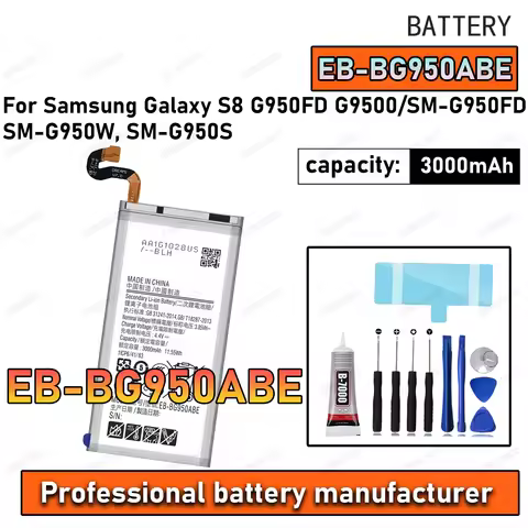 100% New Zero Cycle EB-BG950ABE Battery For Samsung Galaxy S8/G950FD/SM-G950FD/SM-G950W Phone Replac