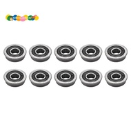 10Pcs F695- Bearing 5X13X4mm Flanged Miniature Deep Groove Ball Bearings F695RS for   2/3 3D Printer
