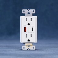 North American Standard usb Socket15A Wall socket20A American Standard Socket Type A Type C Fast Cha