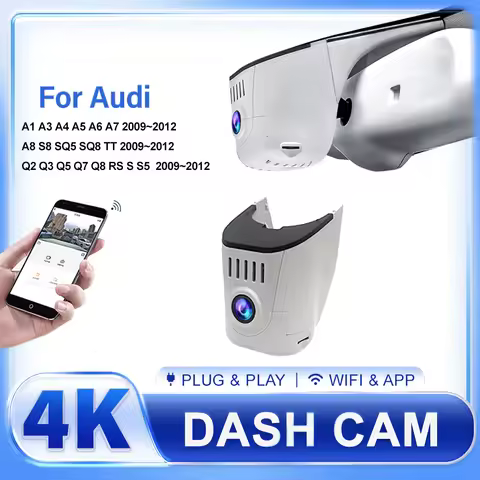 Dash Cam 4K Front Rear Dashcam OEM Plug Play HD For Audi A1 A3 A4 A5 A6 A7 A8 Q2 Q3 Q5 Q7 Q8 RS S S5