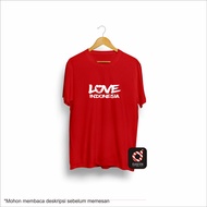 LOVE INDONESIA Men's Distro T-Shirt Original, Cool, Premium, Cool, Long-Lasting Women's Clothing