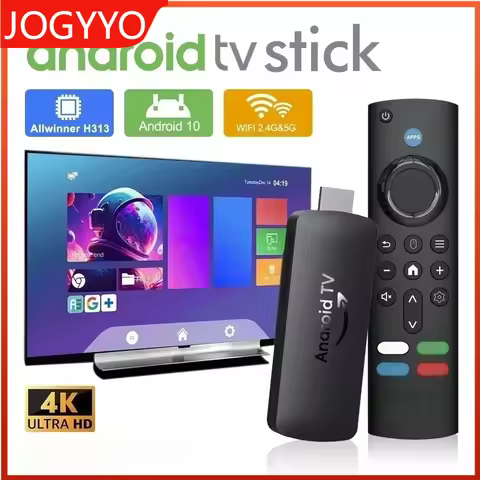 Smart TV Stick I96 D6 Android 10.0 Allwinner H313 2.4G&5G Dual Wifi HD 4K Mini Set Top OS Portable M
