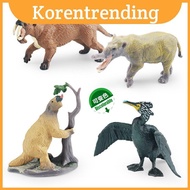 Detailed Pvc Extinct Animal Model Set Including Saber Tooth Tiger And Mammoth