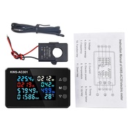 KWS-AC301 Wattmeter Power Meter โวลต์มิเตอร์ AC 50-300V เครื่องวิเคราะห์แรงดันไฟฟ้า LED AC ไฟฟ้าขนาด