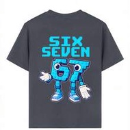 เสื้อยืดแฟชั่นฤดูร้อนสำหรับเด็กผู้ชาย พิมพ์ลายกราฟิก Tween Boy Italian Brain Joke Digit 67 ผ้านุ่มสบ