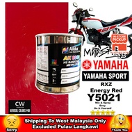 [ Yamaha RXZ Energy Red Solid Y5021 ] Cover Set Motor High Quality Paint CW Aikka DIY Cat Aerosol Sp