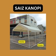 GAZEBO CANOPY SAIZ 3M X 5M