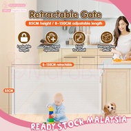 Mafababe Retractable Baby Gate Extends to 150CM Wide Pagar Baby Safety Gate For Stairs Pagar Budak B