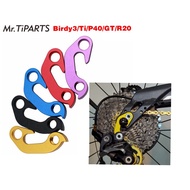 Mr.Tiparts Alloy Cycling Rear Derailleur Hanger Dropout for Birdy 3/GT/R20 Folding Bike Rear Gear Tail Hook 12g