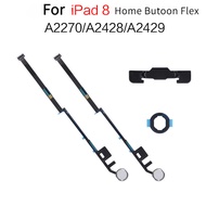 Home Button Flex Cable For Pad 8th Gen  10.2 inch A2270 A2428 A2429 Menu Return Key Button With Rubb