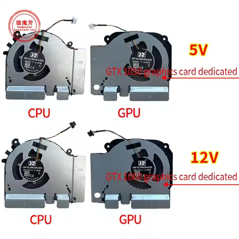 New CPU GPU Cooling Fan for Xiaomi 15.6 Game Notebook GTX 1060 1660TI 2060 6G Edition Fan EG75071S1-