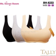 KATUN TALLY BRA DAILY BH SPORT/ 6233 I WIRELESS I NO FOAM I CUP a l SIZE 34-38 I HOOK 3 I COTTON MAT