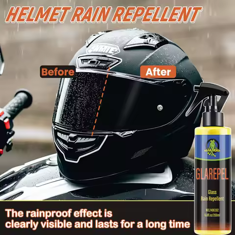 Motorcycle Water Repellent Spray Anti Rain Coating For Glass Hydrophobic Repellent Motorcycle Helmet