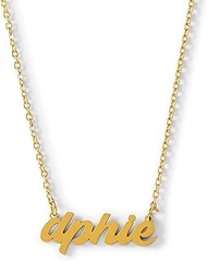 Delta Phi Epsilon Necklace — Retro Font Design with 18K Gold Plating, Delta Phi Epsilon Gifts for Wo