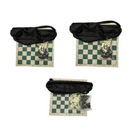 [Homyl478] Portable Chess Set with Storage Bag Chess Pieces Deluxe Chess Set Combination