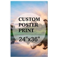 Unframed Personalized Custom Poster Print - Upload Your Images/Photos/Pictures/Canvas Prints (24" L 