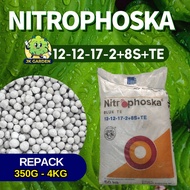 【Baja Menggalakkan Bunga &amp; Buah】Behn Meyer Nitrophoska Blue NPK 12-12-17-2+8S+TE Boron,Manganese,Copper,Zinc,Iron REPACK