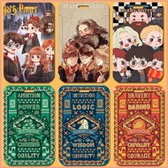 Anime Cartoon Harry Potter DIY Student Name Card Holder ID Card Cover ABS Protection MRT Case