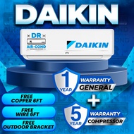 Daikin 1.0HP-3.0HP R32 Air Conditioner R32 Non Inverter FTV-PB Series Gin ion (DELIVERY ONLY)