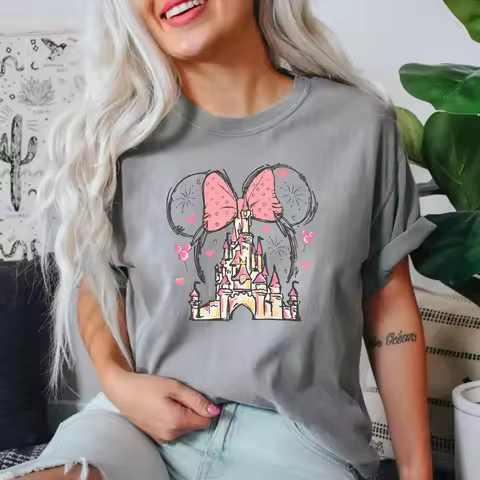 Comfort Colors® Disney Minnie Castle T-Shirt, Magical Castle T-Shirt, Gift For Beloved, Disney Castl